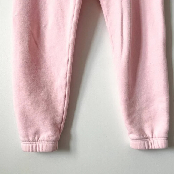 Aritzia TNA Cozy  Fleece Mid Rise Basic Sweatpants Crystal Pink Size Small - Picture 7 of 14